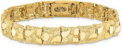 10K 9MM 8" Nugget Bracelet