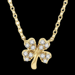10K .010CT DIAMOND PETITE NECKLACE