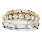 14K 1.50ct Diamond Channel-Set Wedding-Band
