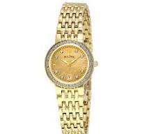Bulova ladies Stainless-steel/Gold Diamond Watch