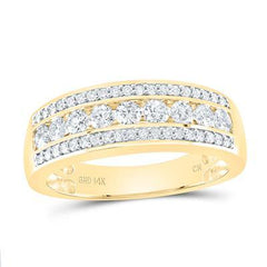 14K 1.00Ct Diamond Prong-set Wedding-Band