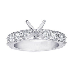 14K 1.00ct Diamond Prong-Set Semi-Mount