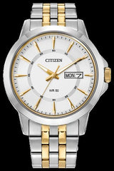 Citizen-Quartz Silver-Dial Two-tone Men's-Watch