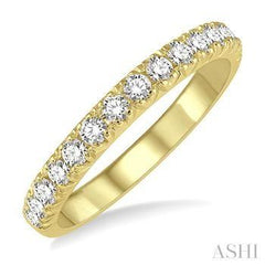 14K 0.50Ct Diamond Pave Wedding-Band