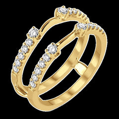 14k .50ct-Diamond Ring Guard