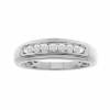 10K 0.25ct Diamond Channel-Set Wedding-Band