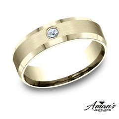 14K 0.08ct Diamond SZ-11 Wedding-Band