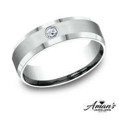 14K 0.08ct Diamond SZ-11 Wedding-Band