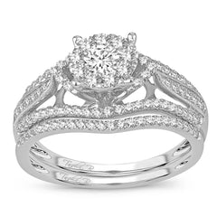 14K 1.60ct Diamond Cluster Ring
