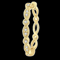 10K 0.15ct Diamond Hoop Earrings