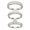 10K 0.75CT DIAMOND TRIO SET