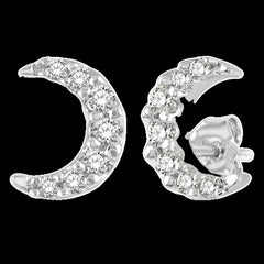 10K 0.08ct Diamond Cluster Earrings