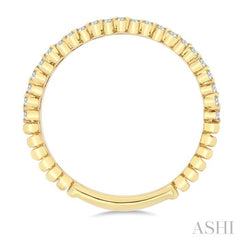 1/5 Ctw Circular Link Round Cut Diamond Fashion Band in 14K Yellow Gold