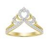 14k 0.25ct Diamond Tiara Ring