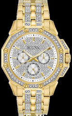 Bulova Octava Chronograph Mens Watch-Rose