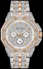 Bulova Octava Chronograph Mens Watch-Rose
