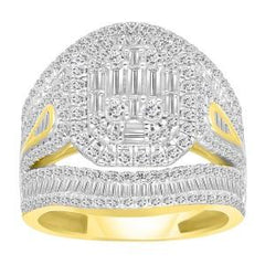 14K 2.97ct Dia Cluster Ring