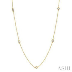 14k .75ct-Diamond Smiley Necklace
