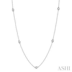 14k .75ct-Diamond Smiley Necklace
