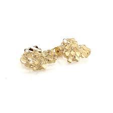10K Gold Nugget Earrings