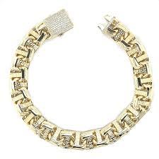 10K 13MM 9"H CHINO BRACELET
