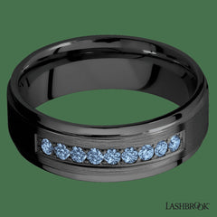 Zirconium with Satin , Polish Finish