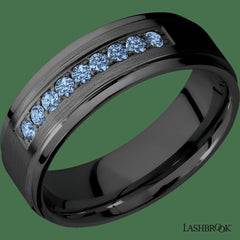 Zirconium with Satin , Polish Finish