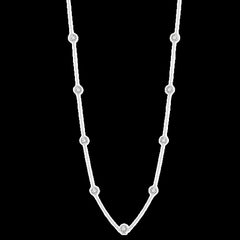 14K 2.00ct Diamond Station Necklace