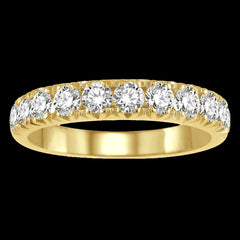 14K 0.75ct Diamond Prong-Set Wedding-Band