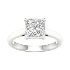 14K 2.00ct G-Color/VS2-Clarity Lab-Diamond Princess-Ring