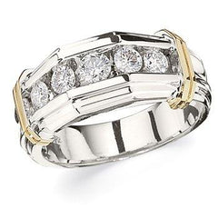 14K 1.00ct Diamond Channel-Set Wedding-Band