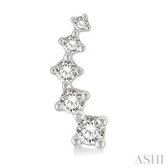 10K 0.10ct Diamond Climber Earring