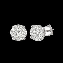 14k 1.05ct-Diamond Solitaire Earrings