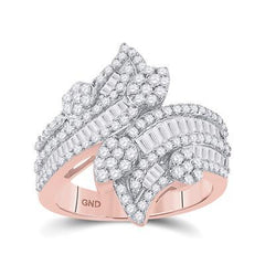 10K 1.54ct Diamond Cluster Ring