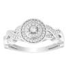 10K 0.15ct Diamond Cluster Ring