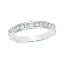 14K 0.25Ct Diamond Channel-set Wedding-band