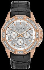 MENS CRYSTALS BULOVA WATCH
