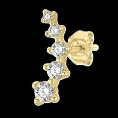 10K 0.10ct Diamond bezel-set pendant