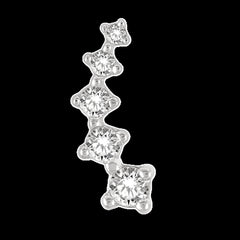 10K 0.10ct Diamond bezel-set pendant