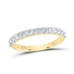 14K 0.50ct Diamond Prong-set Wedding-Band