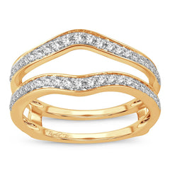 14k .50ct Diamond Ring-Guard Size-4.5