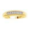 10K .15CT-Diamond Channel-Set Wedding Band