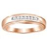 10K .15CT-Diamond Channel-Set Wedding Band