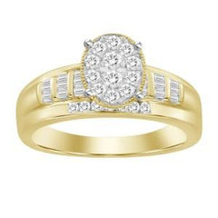 10K 1.00CT DIAMOND RING