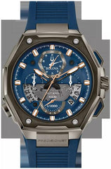 MENS PRECIS MG ST BL CAL CHRONO WATCH