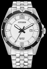 Citizen Quartz Classic-Mens Stainless-Steel Watch