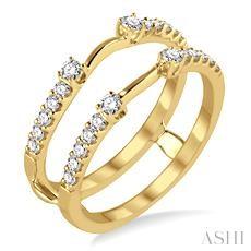 14K 0.45Ct Diamond Ring Guard