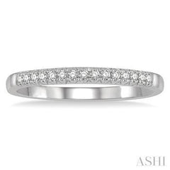 14K 0.10ct Diamond 15-Stone Pave-Band