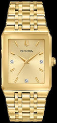 Bulova Diamond Gold-Tone Men's Watch