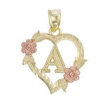 10K Initial Pendant